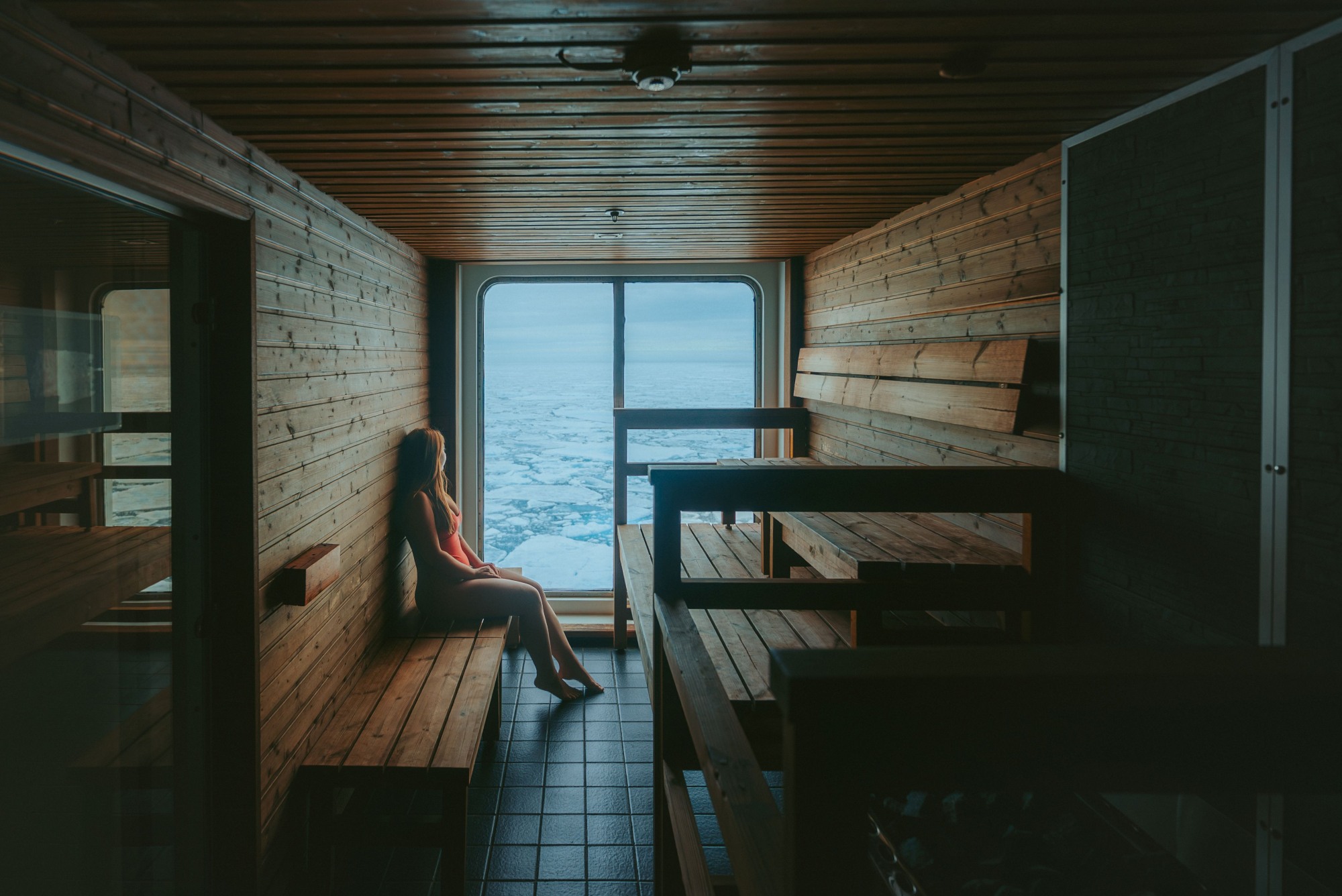 Polarkreuzfahrt mit der Greg Mortimer: Die Sauna