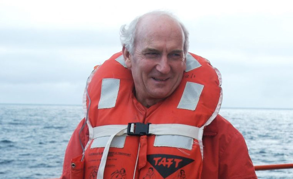 Dave McCormack, der sechsmal in der Antarktis überwintert hatte, hat eine starke Leidenschaft für polare Geschichte. Sogar nach seiner Pensionierung reiste er weiter in die Antarktis an Bord der der Aurora Australis. Bild: Frederique Olivier