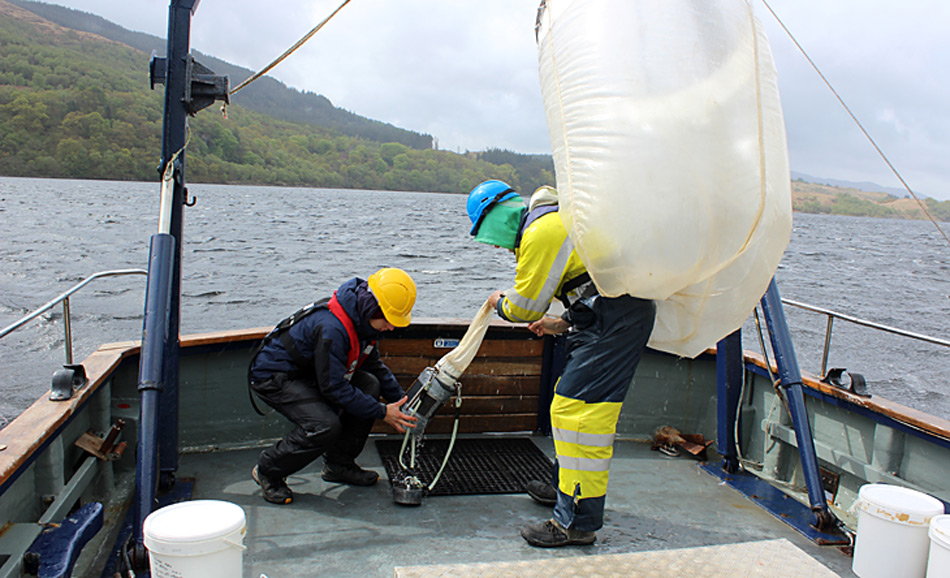 Einholen des Planktonnetzes, Foto: AWI / Sören Häfker
