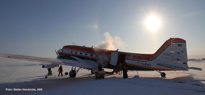 Messflüge in der Arktis