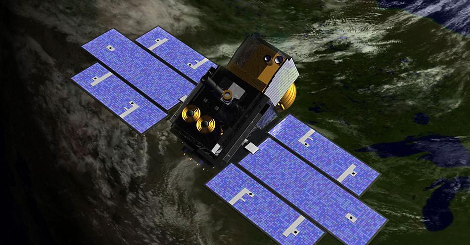 Der ICES-Satellit mass die Eisdicke in der Arktis bis im Frühling 2008 bis auf 37 Zentimeter genau