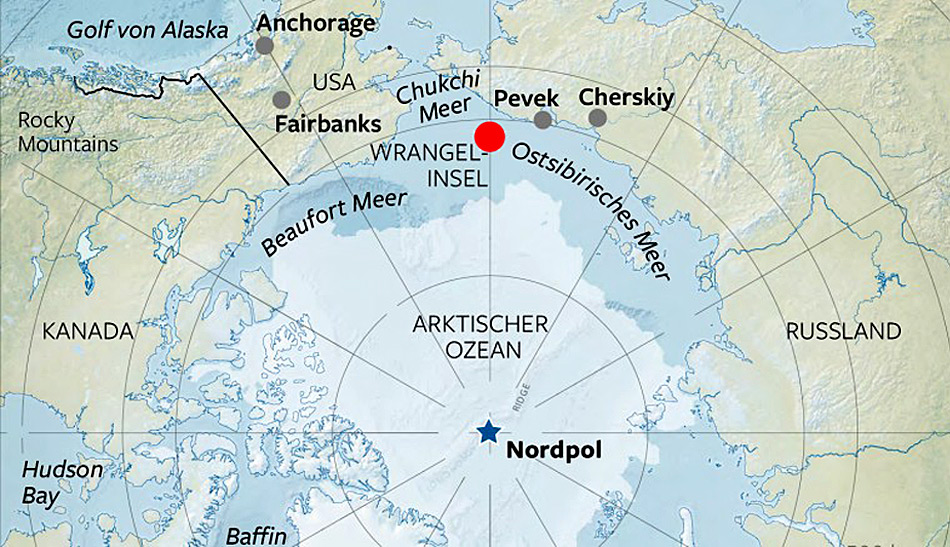 Seit genau 90 Jahren gehört die strategisch wichtige Wrangel Insel zu Russland.