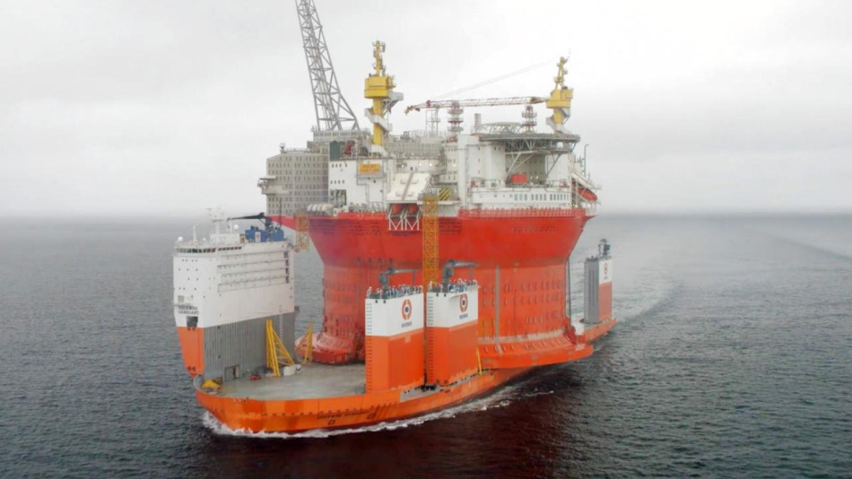 Grösste Ölplattform der Welt eröffnet nördlichstes Ölfeld der Welt